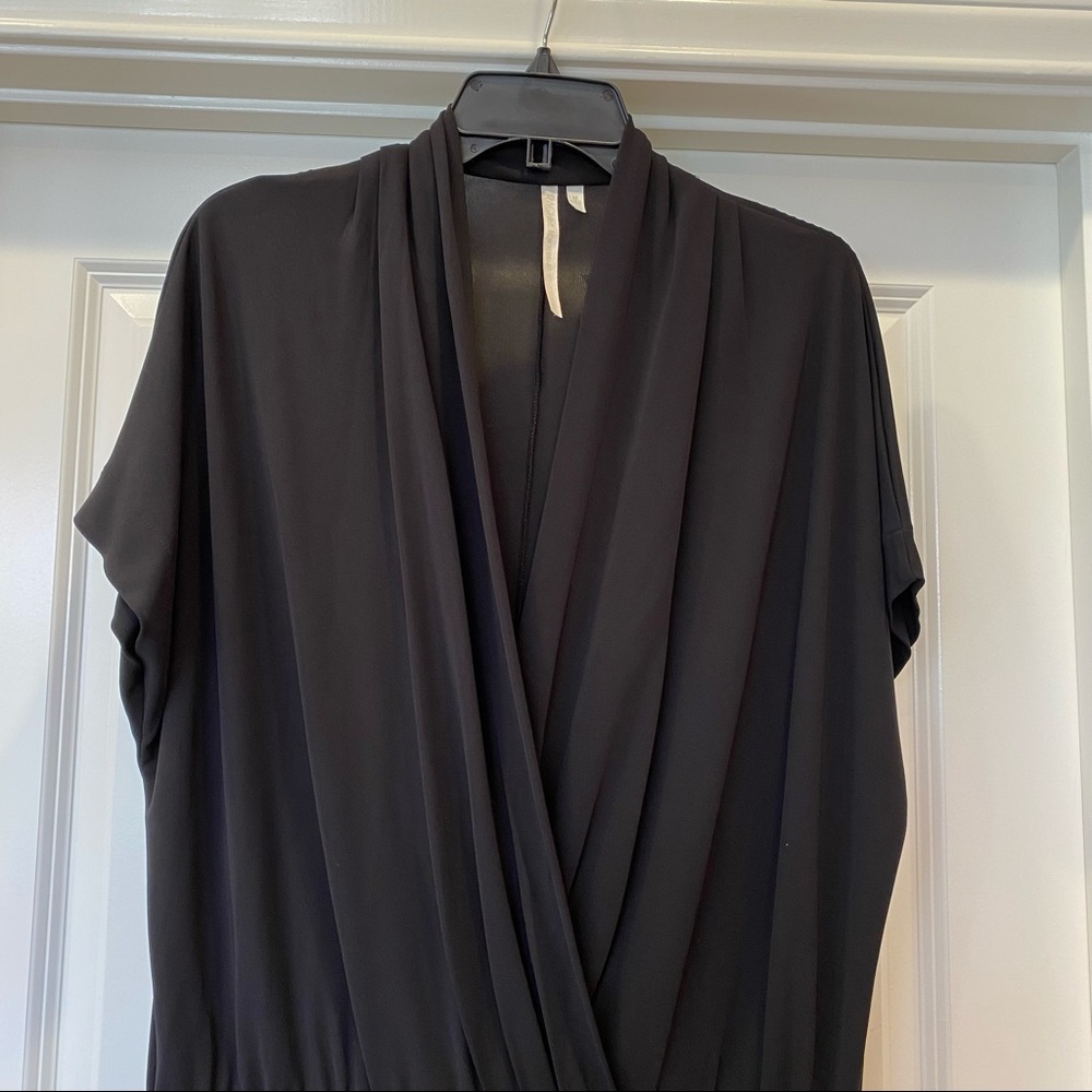 NWOT Rachel Roy Black Faux Wrap Dress - Picture 6 of 12